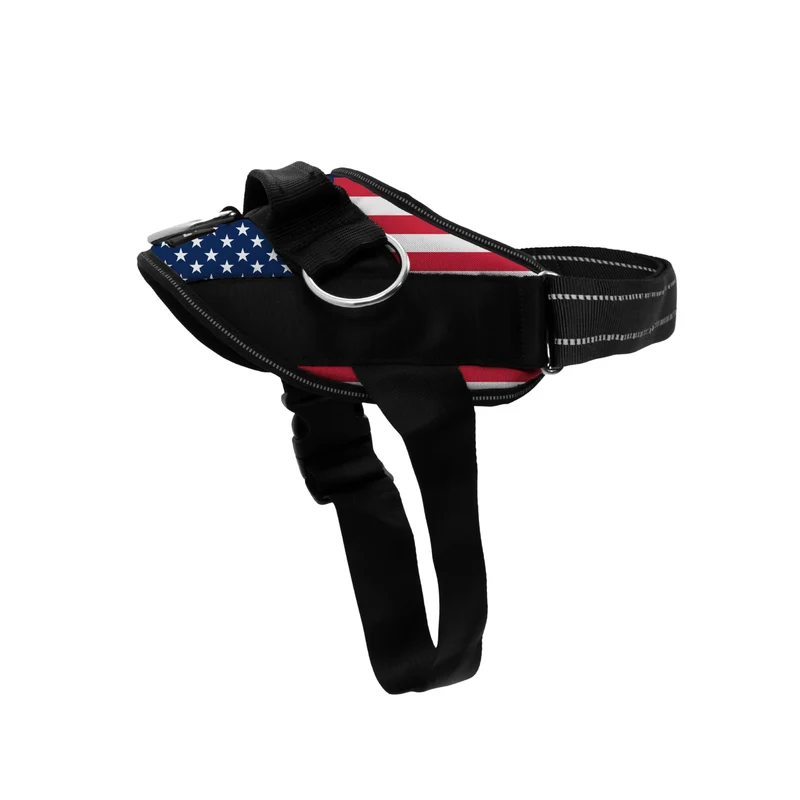 ShawnCo Harnais Chien Sans Tirage - Stars et Rayures, Taille S
