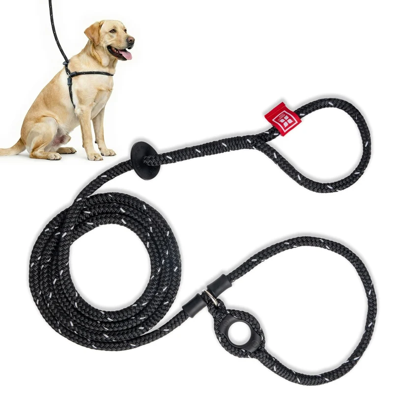 Harness Lead Escape Résistant – Harnais anti-tirage, Taille M/L, Noir