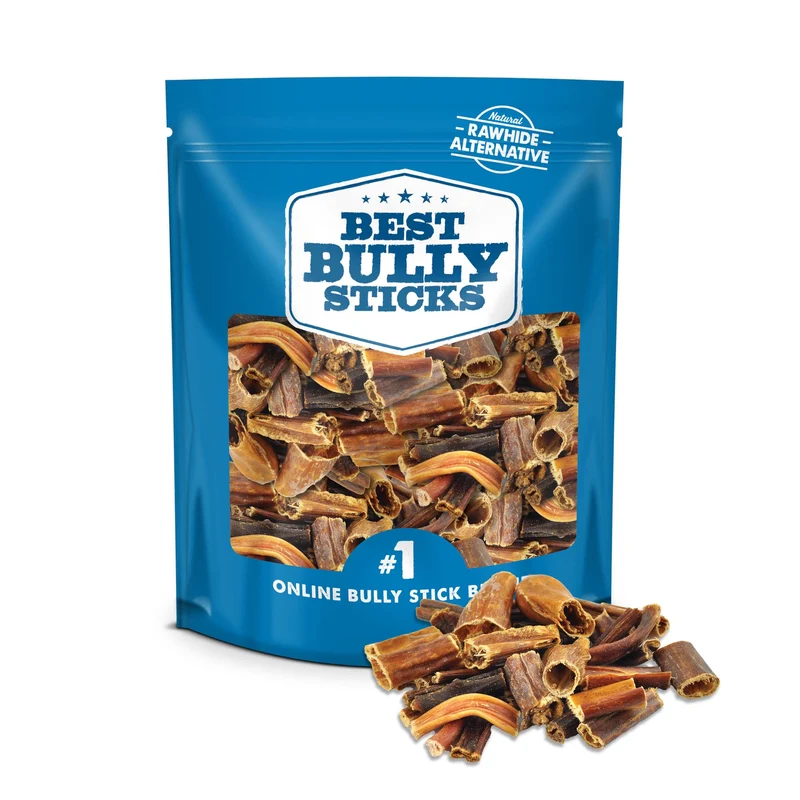 Best Bully Sticks Morceaux de gosier de bœuf – Jerky croquant 1,5 lb (pack de 1) – Naturel, sans peau de cuir – Friandise d’entraînement