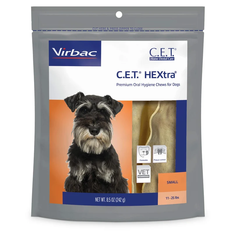 Virbac C.E.T. HEXtra Premium – Friandises Dentaires Chien 11–25 lb (8,5 oz)