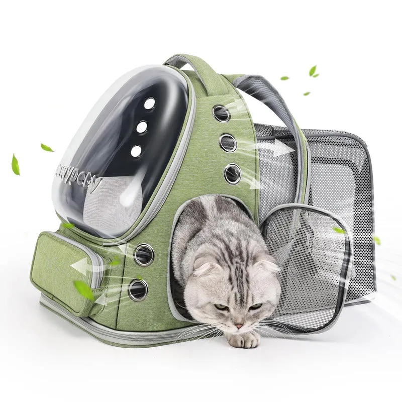 Cawypety Sac à Dos Chat Extensible – Transport Sécurisé et Confortable, Approuvé par les Compagnies Aériennes