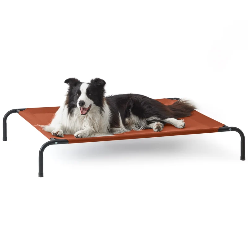 Love's cabin Lit chien surélevé refroidissant 48 pouces — Grand chien, cadre durable, maille respirante
