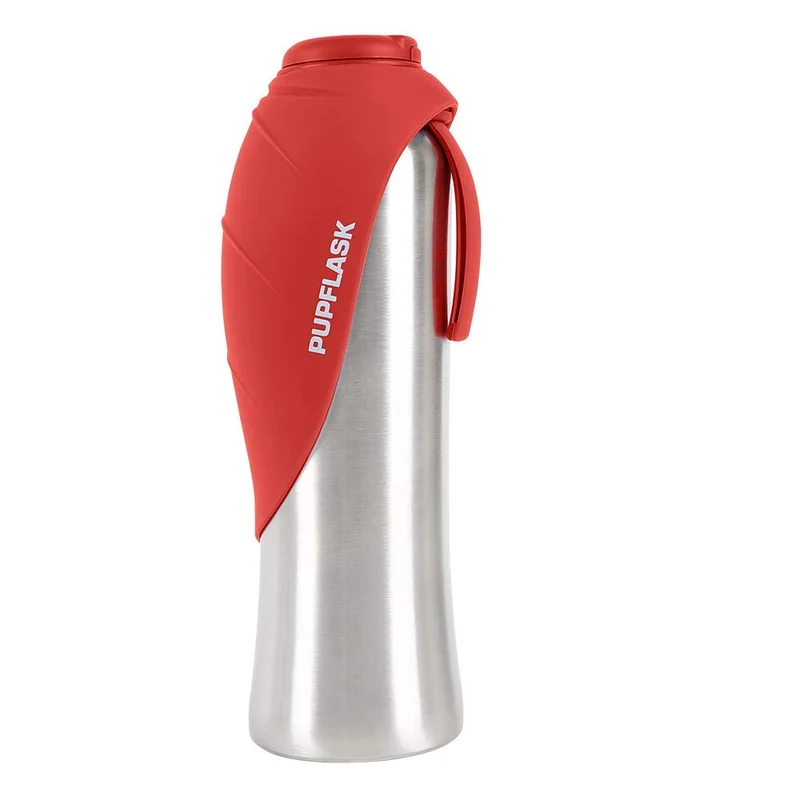 PupFlask Grand Gobelet d’Eau pour Chien – 40 oz Inox | Hydratation Portable sans Fuite | Tuff Pupper