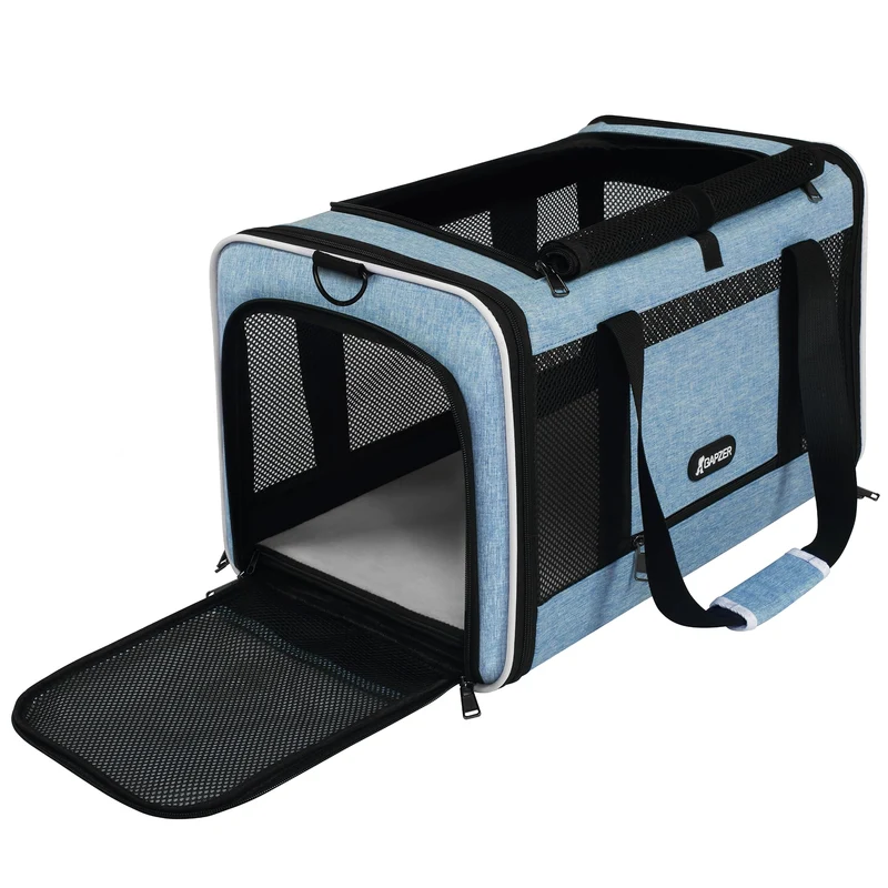 GAPZER Sac de transport pour chat et petit chien – 18x11x11, chargement par le haut, jusqu’à 11 kg