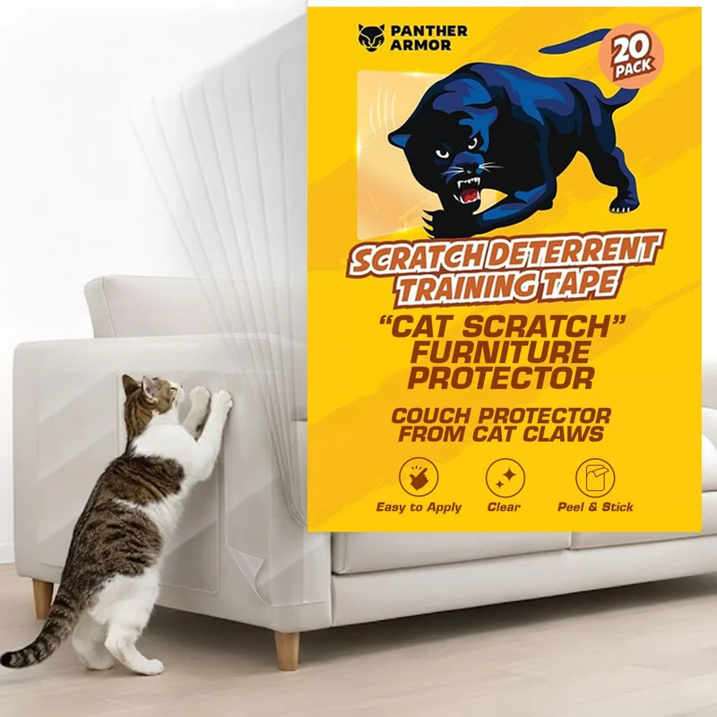 Panther Armor – 20 Feuilles de Protection pour Meubles, Double-Face Transparent (10 XL, 8 Grand, 2 Moyen)