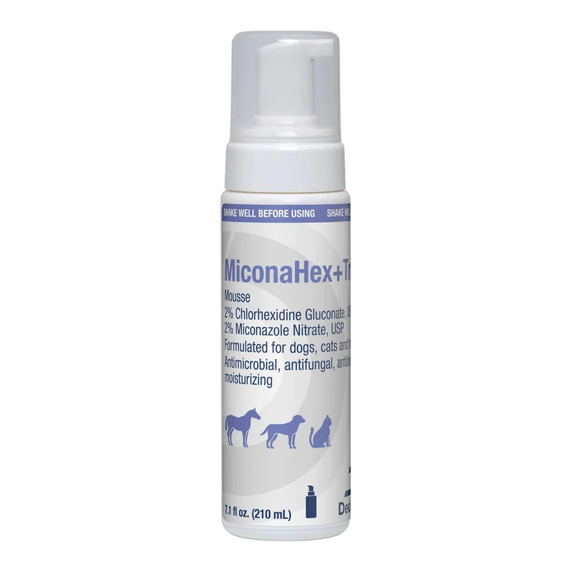 MiconaHex+Triz Mousse – Soin antifongique, antibactérien et réparation de la barrière (7,1 oz)
