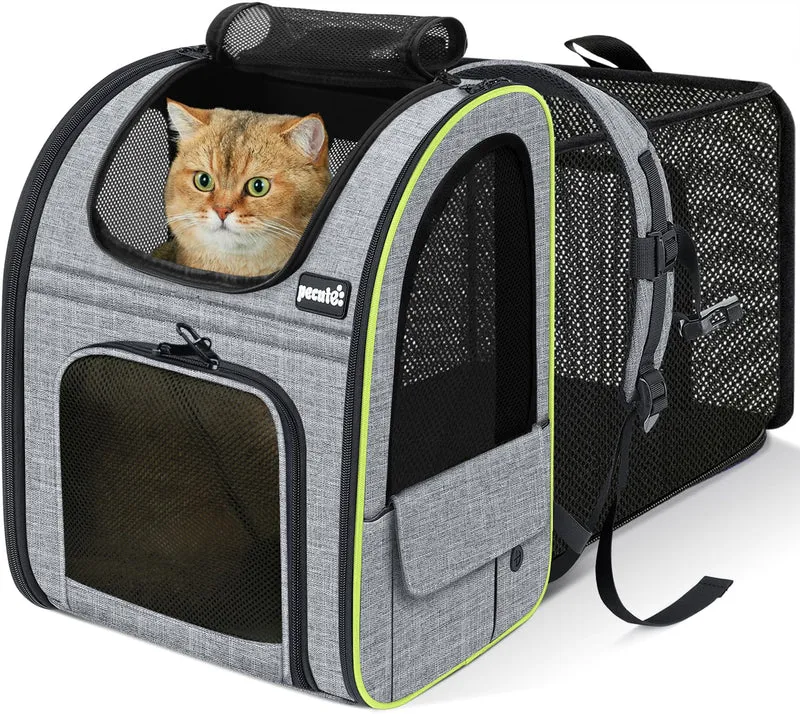 Pecute Sac à Dos pour Chat et Petit Chien – Extensible, Respirant et Polyvalent jusqu’à 5 kg