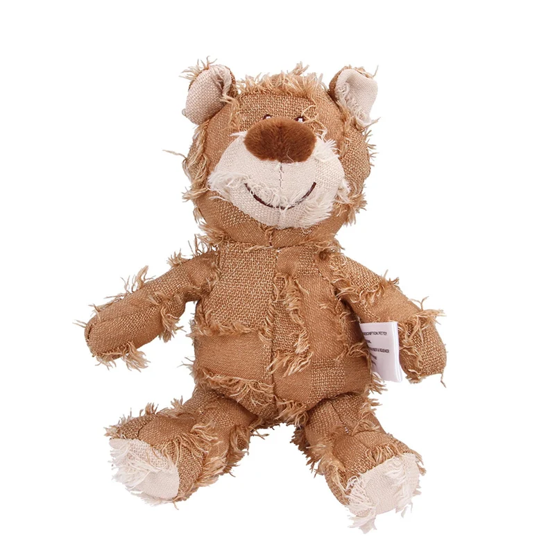 MAXBECK Compagnon Canin pour Gros Mâchouilleurs — Jouet Ours Indestructible B-Oak