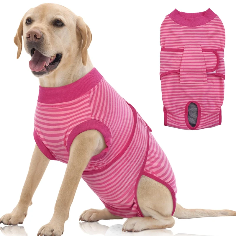 FUAMEY Tenue de convalescence pour chien après chirurgie – Vêtement doux et respirant