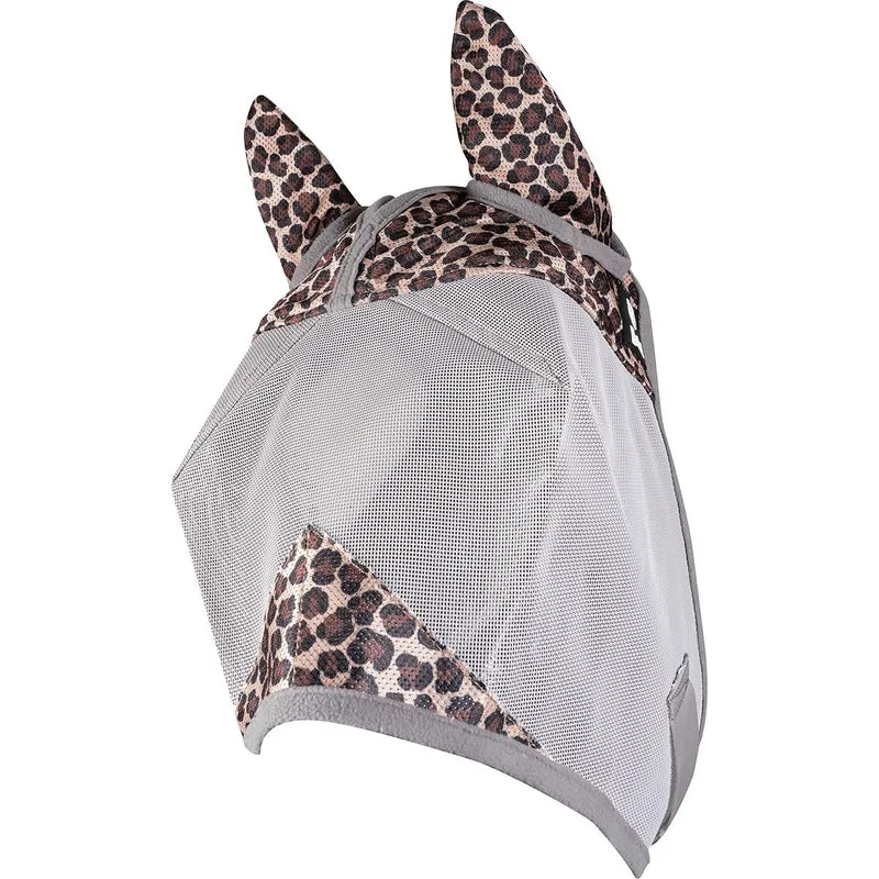 Cashel Crusader Masque Anti-Mouches Standard avec Oreilles – Léopard (Cheval)
