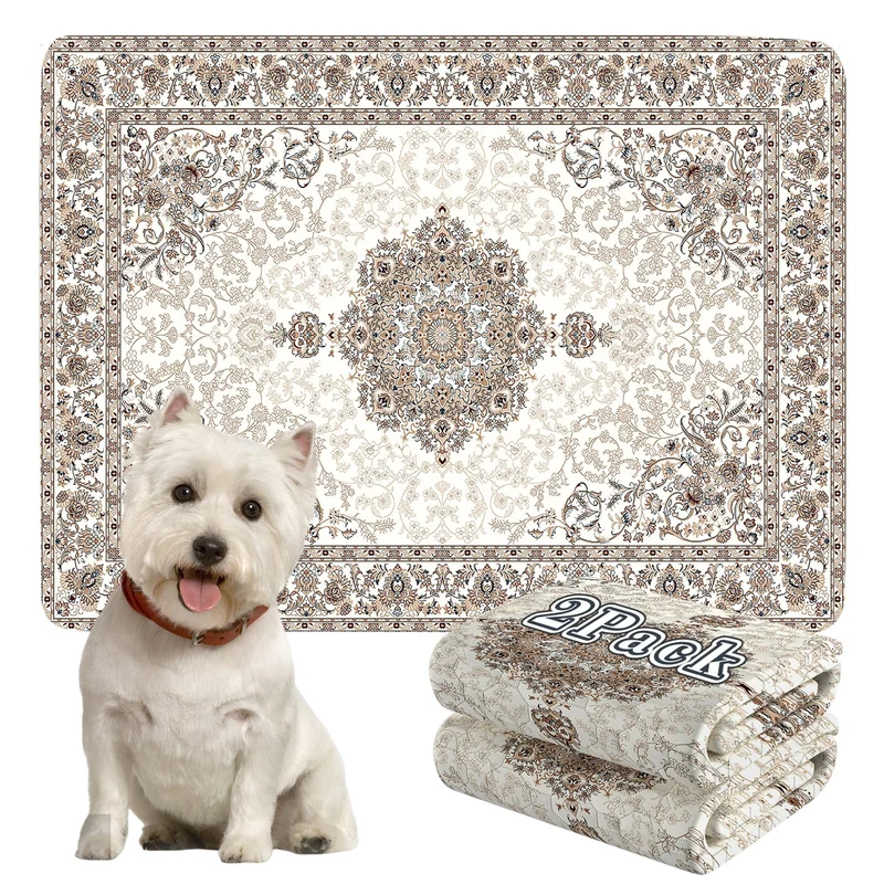 Dogcator Tapis Lavables pour Chiens – Paire 36x48, Absorbants et Anti-Dérapants
