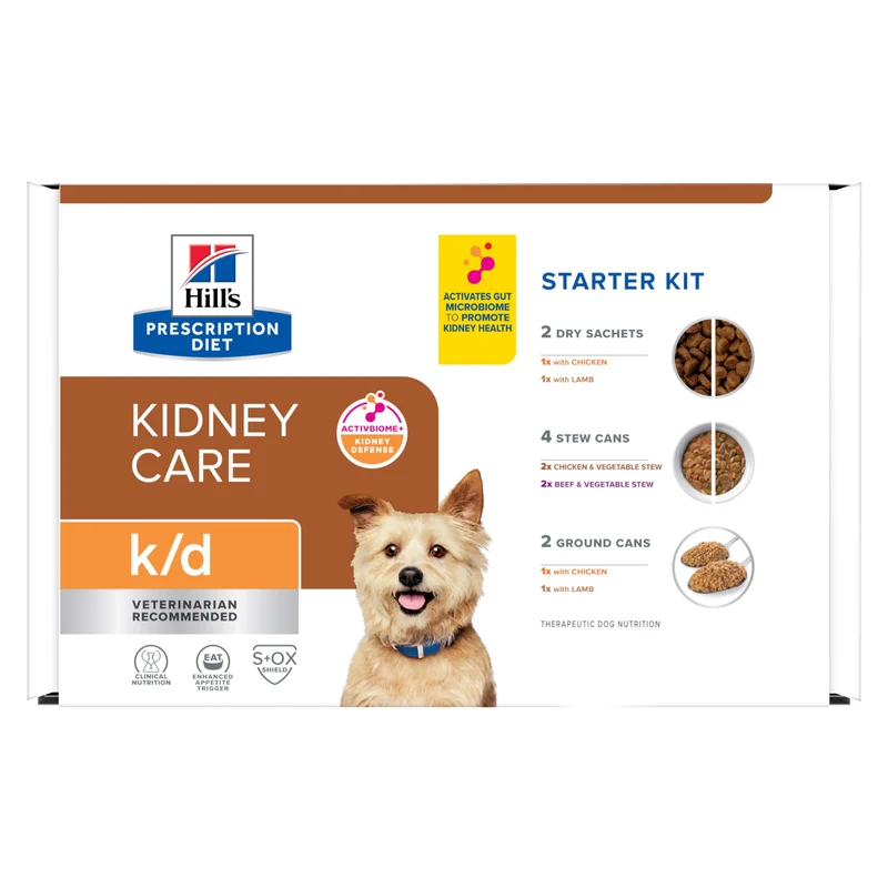 Hill's Prescription Diet k/d Kidney Care – Kit Découverte Chien (Croquettes et Conserves)