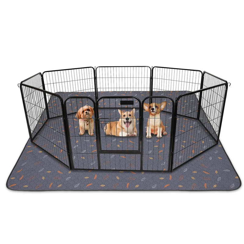 Sunheir Tapis Pipi Lavable 72x72 — Grand Tapis d’Apprentissage pour Chiens, Imperméable et Anti-Dérapant