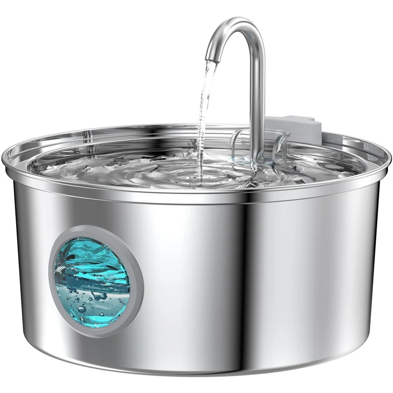 FOFNON Fontaine pour Chat – Eau 3,2 L, Silencieuse et Filtration Multiple