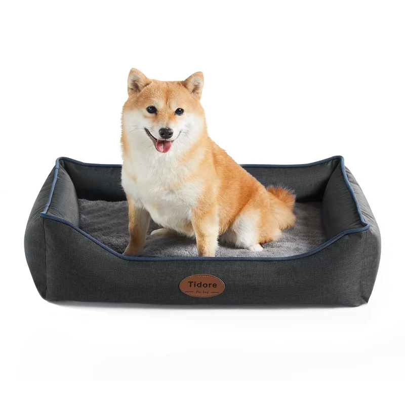 Tidore Lit Orthopédique pour Petits et Moyens Chiens — Mousse Nid-dabeille, Housse Lavable et Imperméable