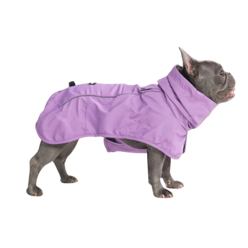 Imperméable pour chien Spark Paws - protection complète contre pluie et vent, réfléchissant et respirant - Violet - Taille XL