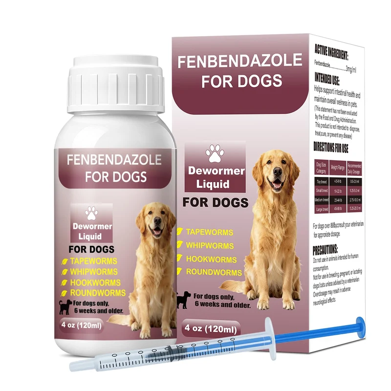 Unikuche Déparasitant Liquide pour Chiens – Fenbendazole, 4 oz