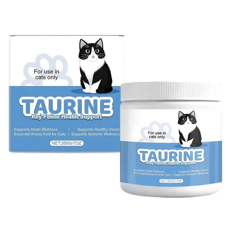 Umizze Taurine pour Chats – Poudre 200 g, mélange facile, soutien cœur et vision