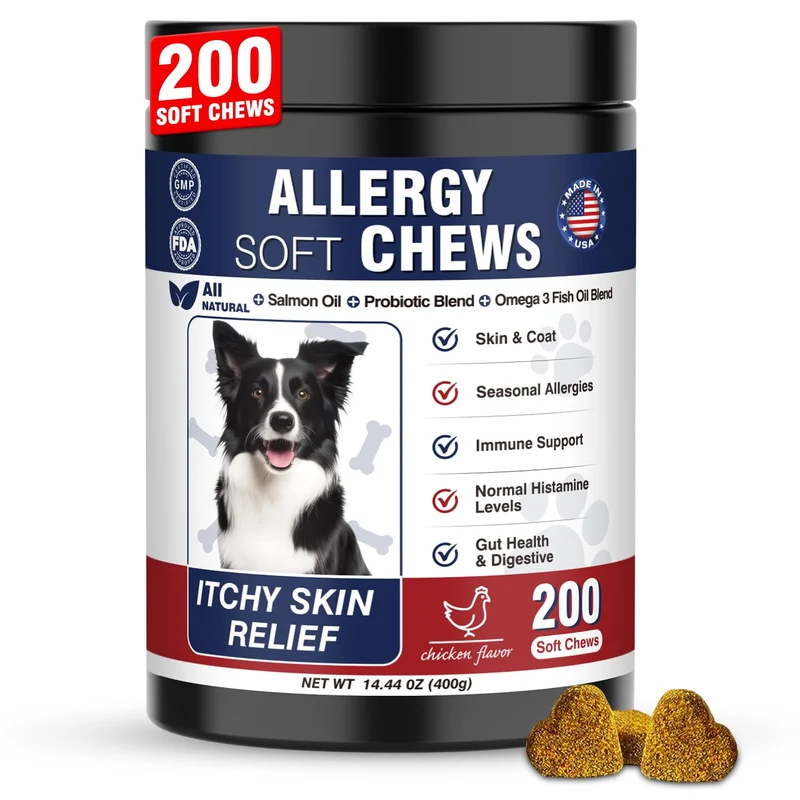 Taraxa Friandises Allergie Chien – 200 CT, Peau et Démangeaisons