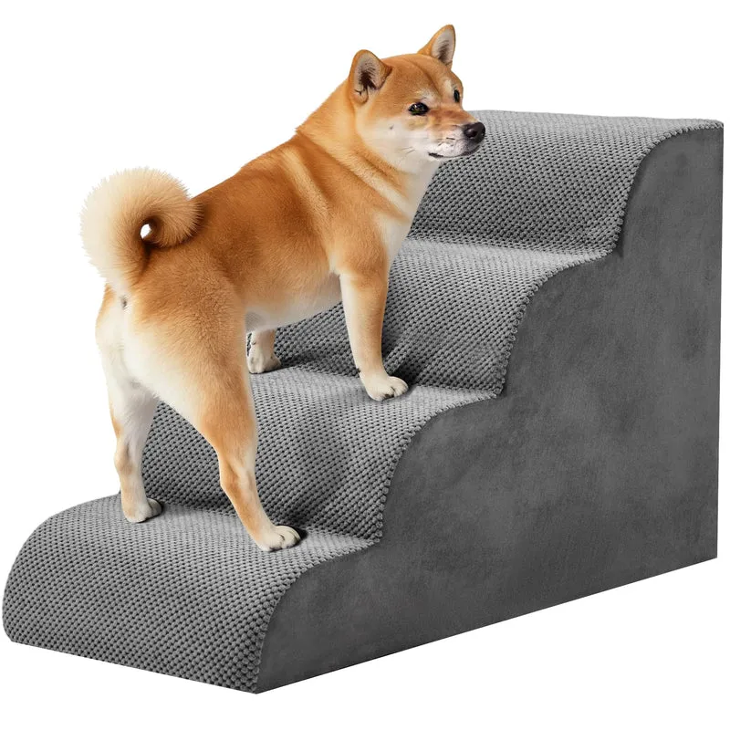 NEWBULIG Escalier pour chien - 4 marches, hauteur environ 50 cm, antidérapant, pour canapé et lit
