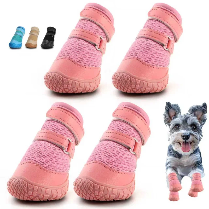 Bottes pour chiens petits – Hcpet Rose Taille 2, chaussures anti-dérapantes pour balades