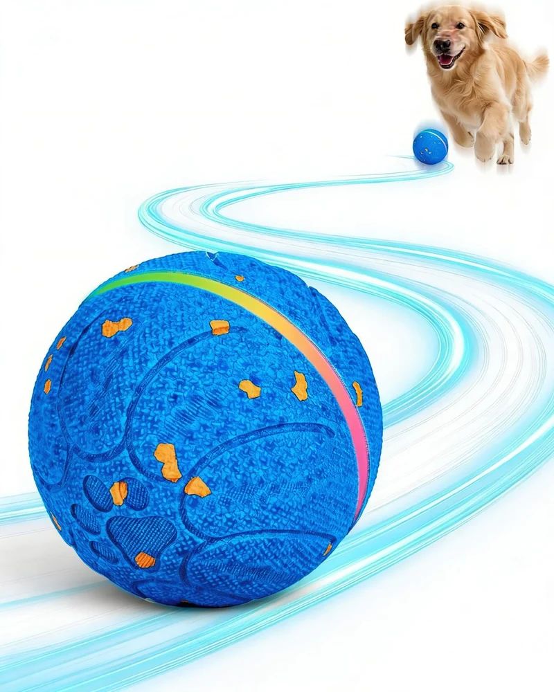 osou Ballon interactif pour chiens moyens et grands – mouvement irrégulier et E-TPU durable