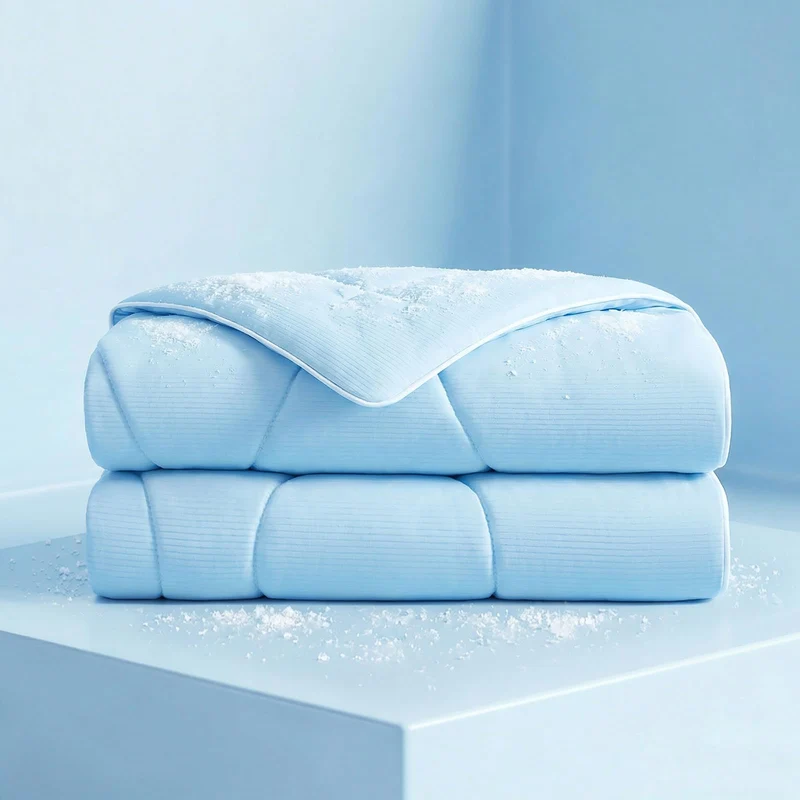 Luciphia Couverture Chien Rafraîchissante – Lavable, Q-MAX>0.5, 29x40 pouces, Bleu Clair
