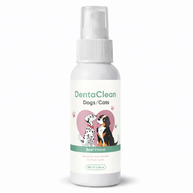 AMOQUCT Dentaclean – Spray Dentaire pour Chiens et Chats, Probiotiques & Extraits, Sans Brossage, 100 ml