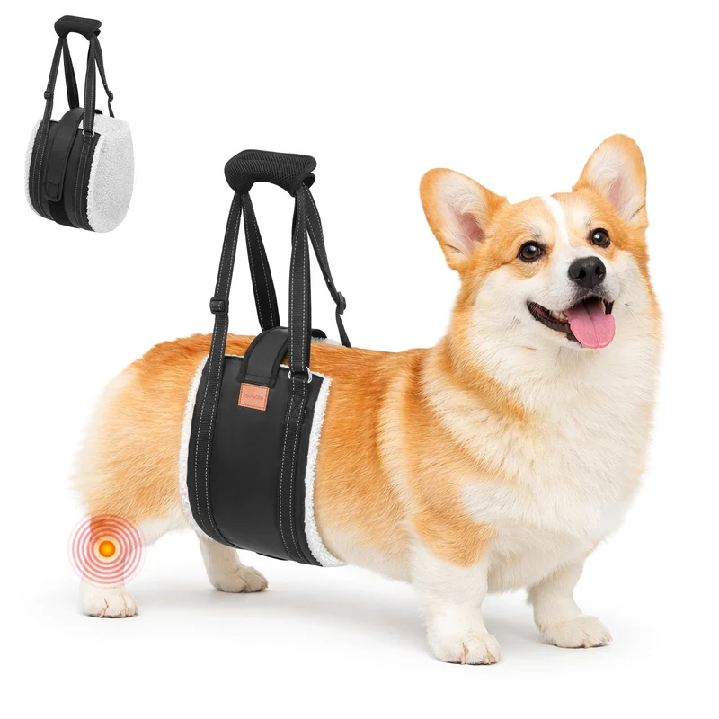 LOOBANI Harnais d’Aide pour Pattes Arrières – Sling Portable pour Chiens Lourds