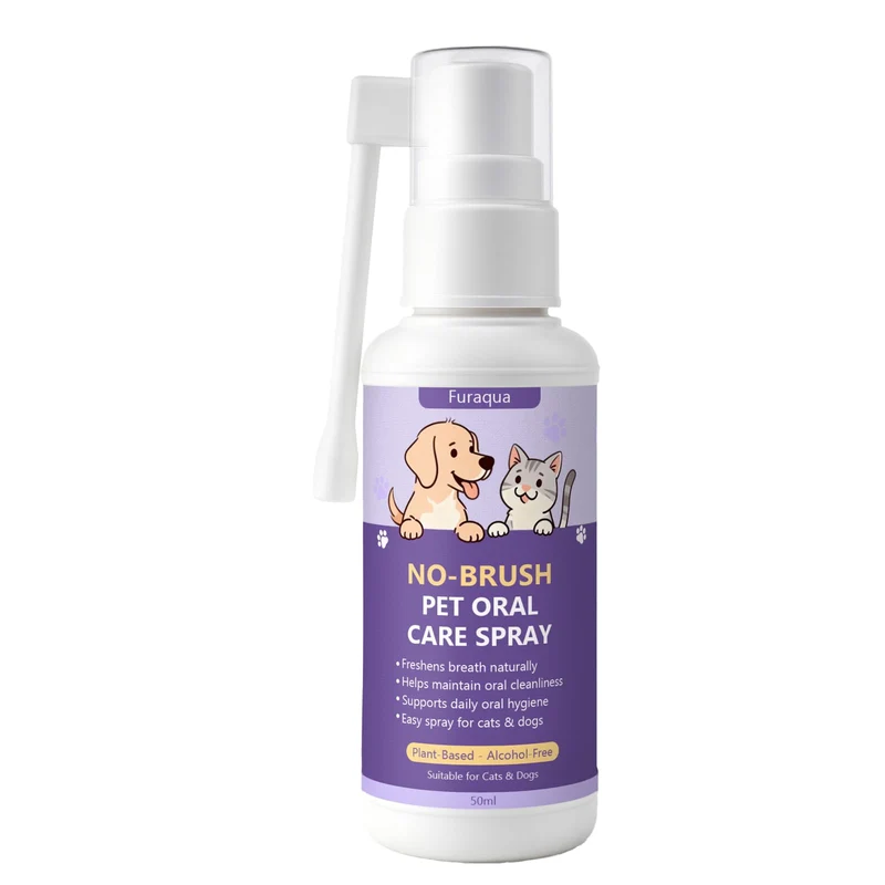 Furaqua Spray Dentaire Nichalous – Hygiène Buccale Chien & Chat, Haleine Fraîche Sans Brossage