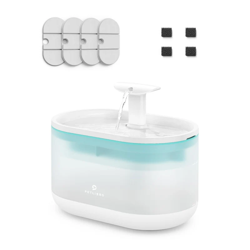 PETLIBRO Fontaine d'eau pour animaux – 2,1 L, 2 modes, filtre à quatre couches, silencieuse