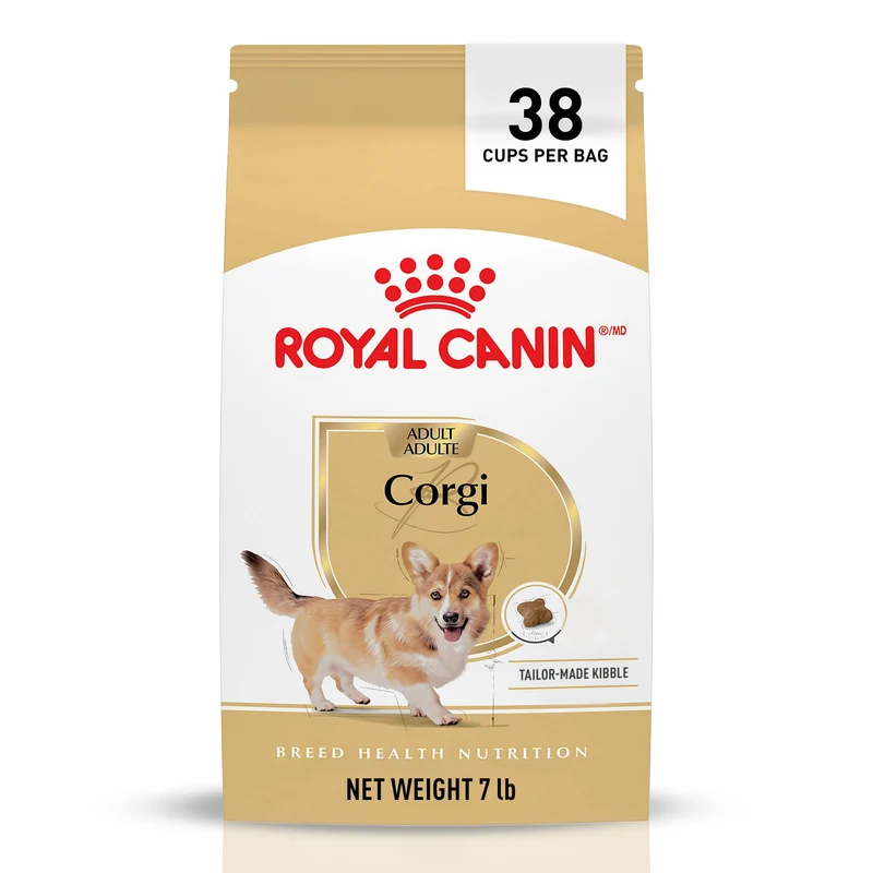 Royal Canin Corgi Adult – Croquettes pour Corgis 12 mois et plus, Soutien digestion et poids | Sac 7 lb