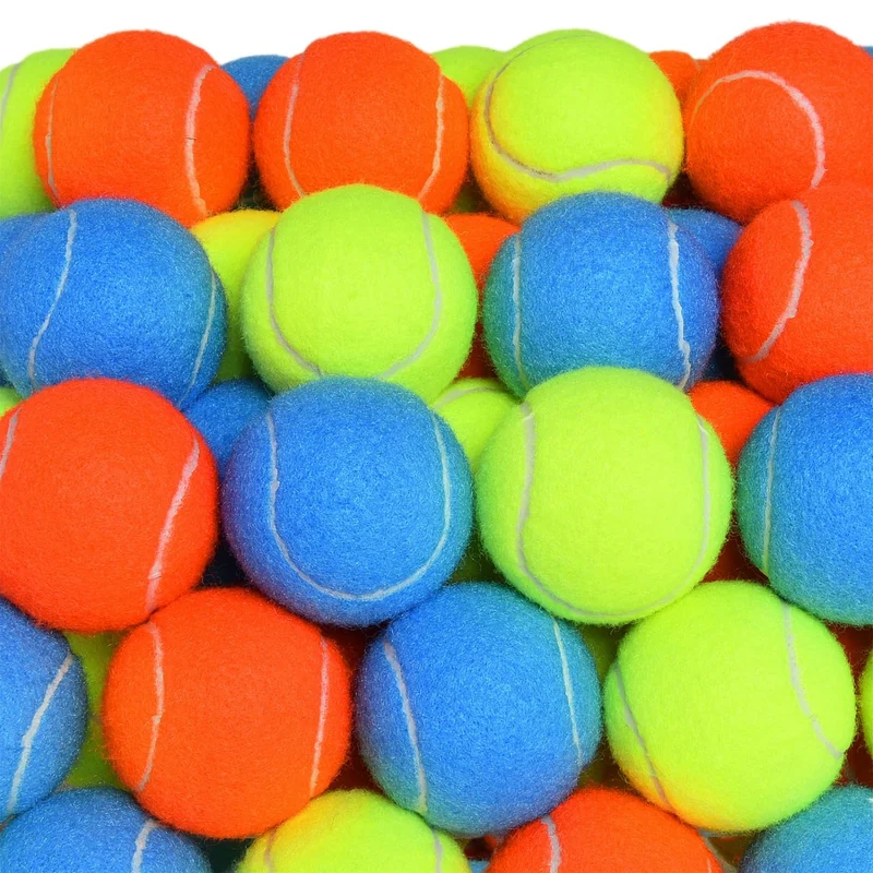 Gonioa – 30 Balles Tennis pour Chien, 2,5 pouces, Multicolores | Pour Chiens de Petite à Grande Taille