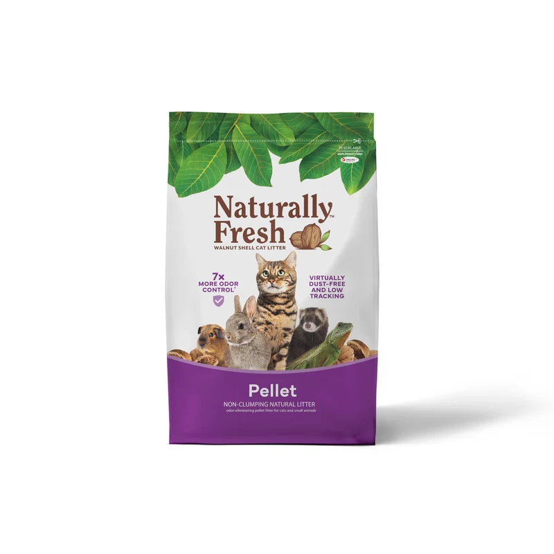 Naturally Fresh Litière pour Chats en Pellets Non Agglomérants, 30 lb – Contrôle des Odeurs Naturel et Écologique