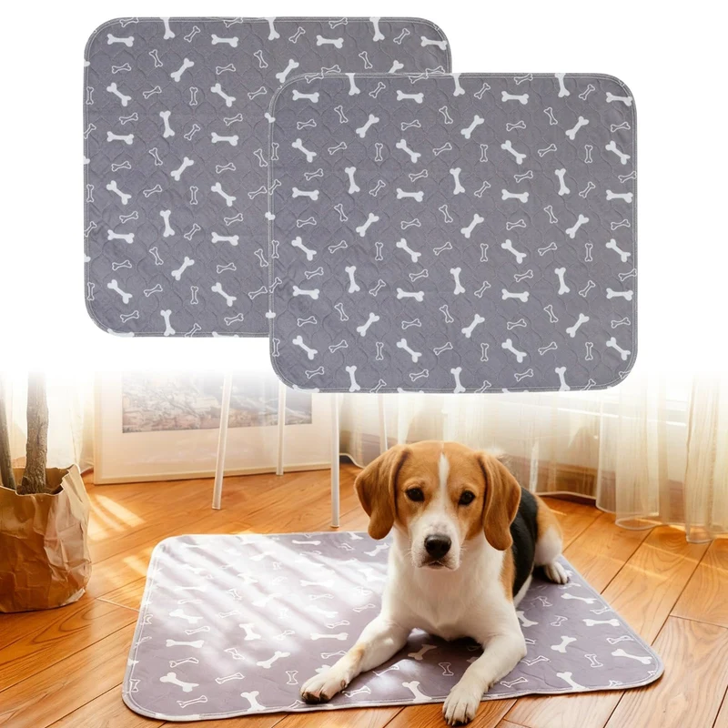 2 Packs Tapis-puppy avec Phéromones – Absorbants Réutilisables, Anti-Fuite et Anti-Dérapants (31,5 × 35,4 pouces)