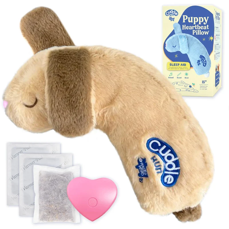 Race&Herd CuddleBun Peluche Cœur Battant pour Chiots – Apaisement et Entraînement