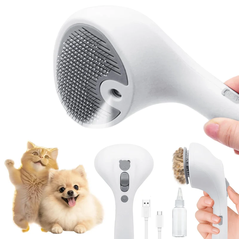 PawsMedal Brosse Toilettage Spray Auto-Nettoyante pour Chiens et Chats