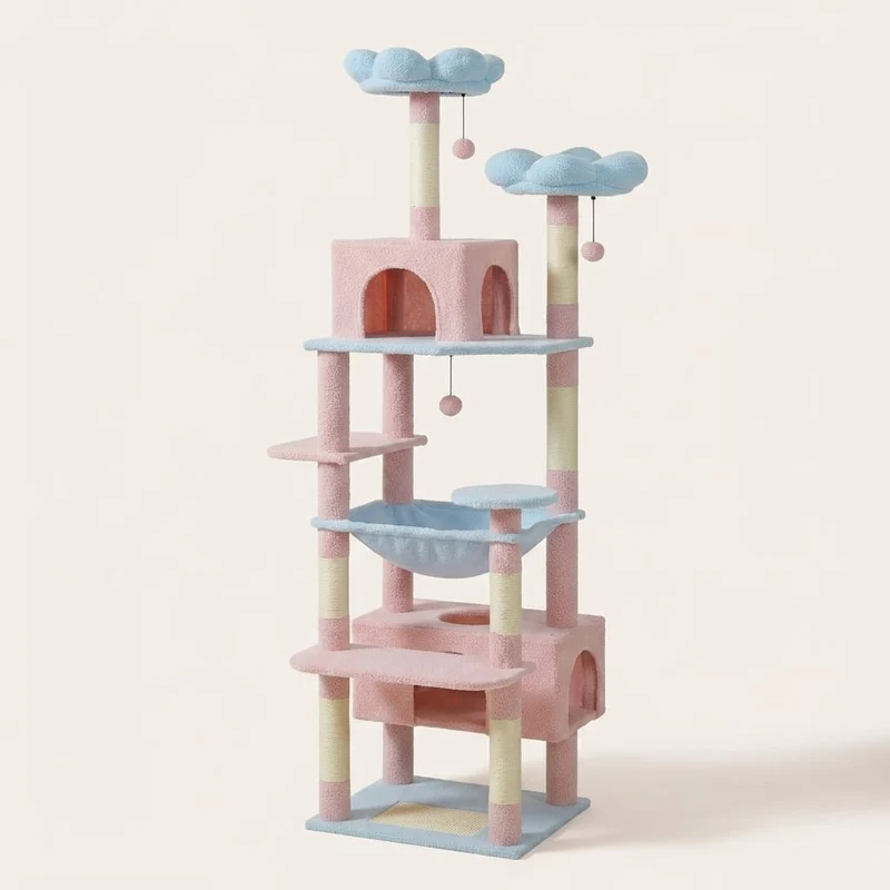 Arbre à chat forme fleur — Ouka