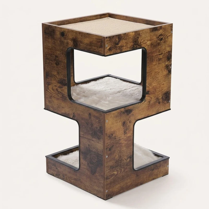 Arbre à chat bois design — Shima