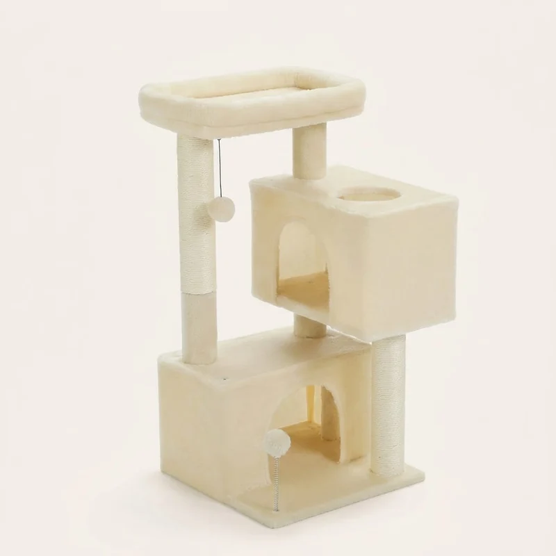 Arbre à chat beige pas cher — Sato