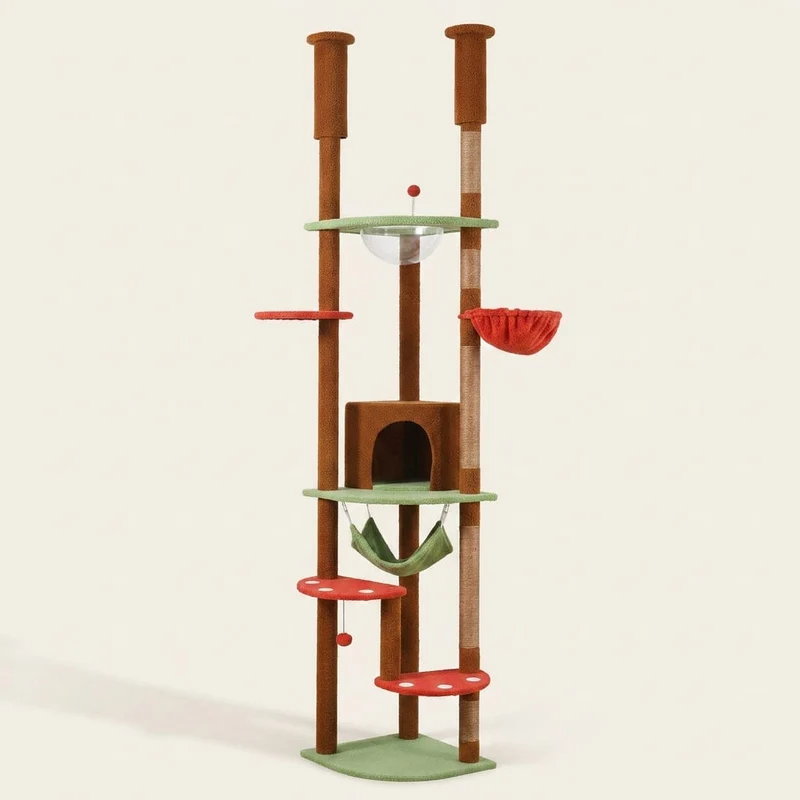 Arbre à chat plancher au plafond — Ishi