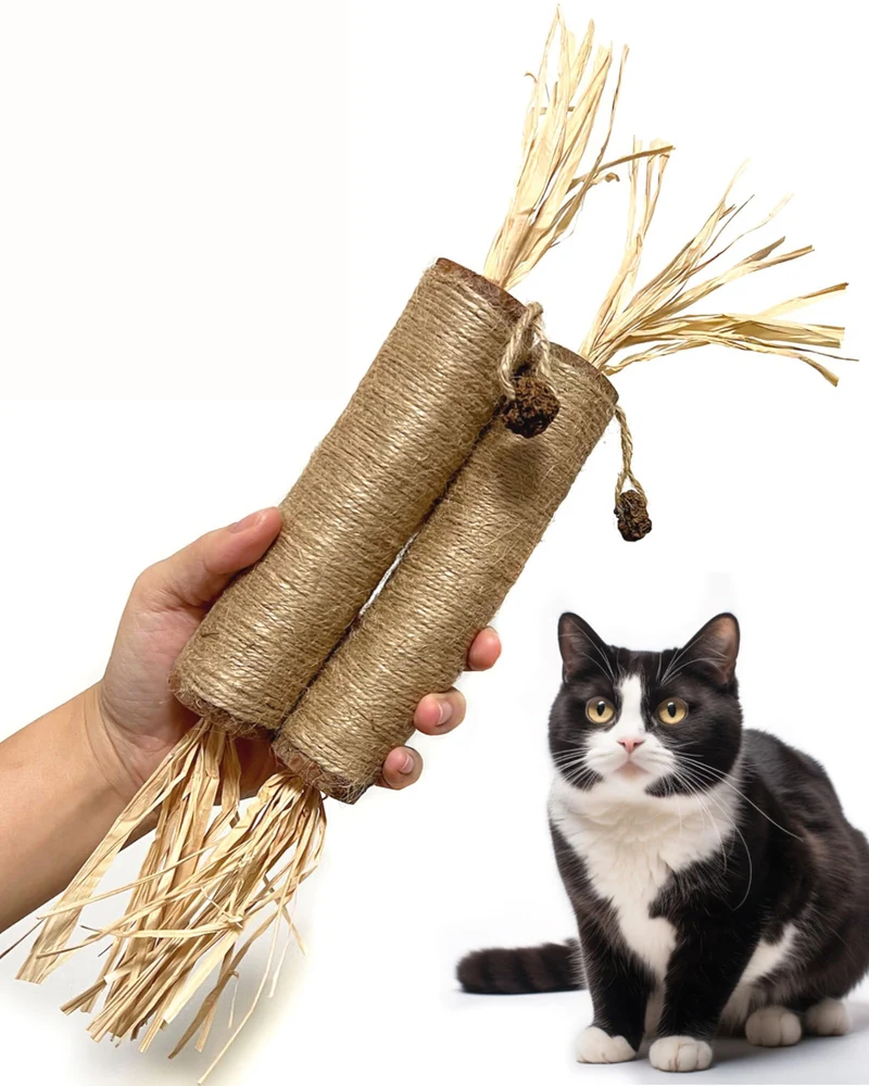 Fokauiwo – Bâtons géants en silvervine pour chats (38 cm) – Lot de 2