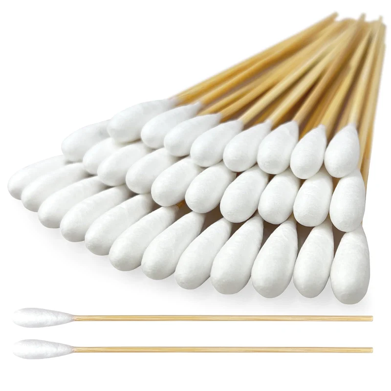 eyxformula - Coton-tiges longs 6 pouces avec manche en bambou pour le nettoyage des oreilles des chiens et chats – 100 pièces