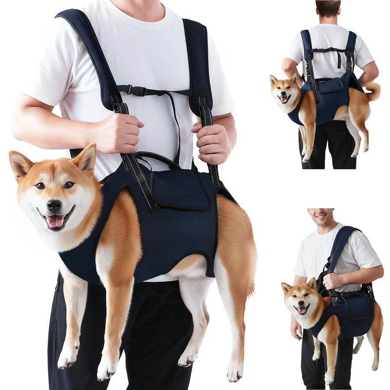 Nasjac Harnais de levage pour chien – Sac à dos porte-chien 2XL