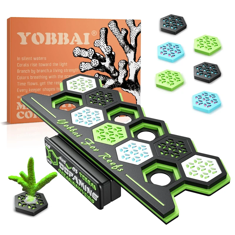 Yobbai Porte-Fragments Magnétique – Récif, 11 Emplacements, 13 Bases