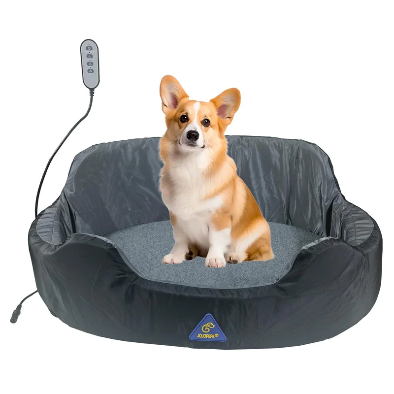 JOJOPEPE — Lit Chauffant Orthopédique Double-Face pour Chiens et Chats, Étanche et Lavable
