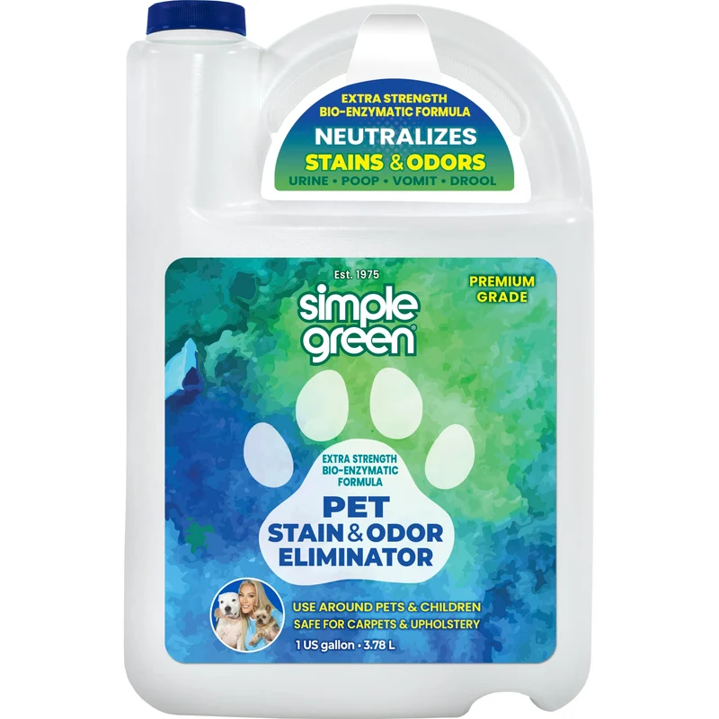 Simple Green Détachant Taches et Odeurs pour Animaux – 1 Galon