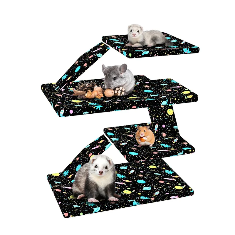 Liner de Cage YKD pour Furet Nation et Critter Nation – Étanche, Lavable, Ensemble Double (Noir)