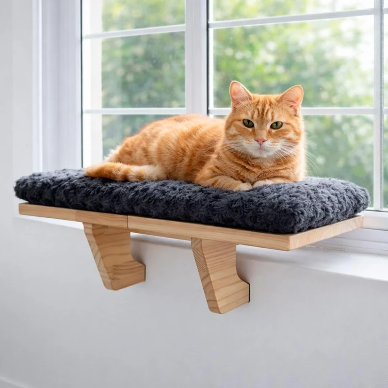Moana Love Lit de Fenêtre pour Chats — Hamac Doux et Confortable
