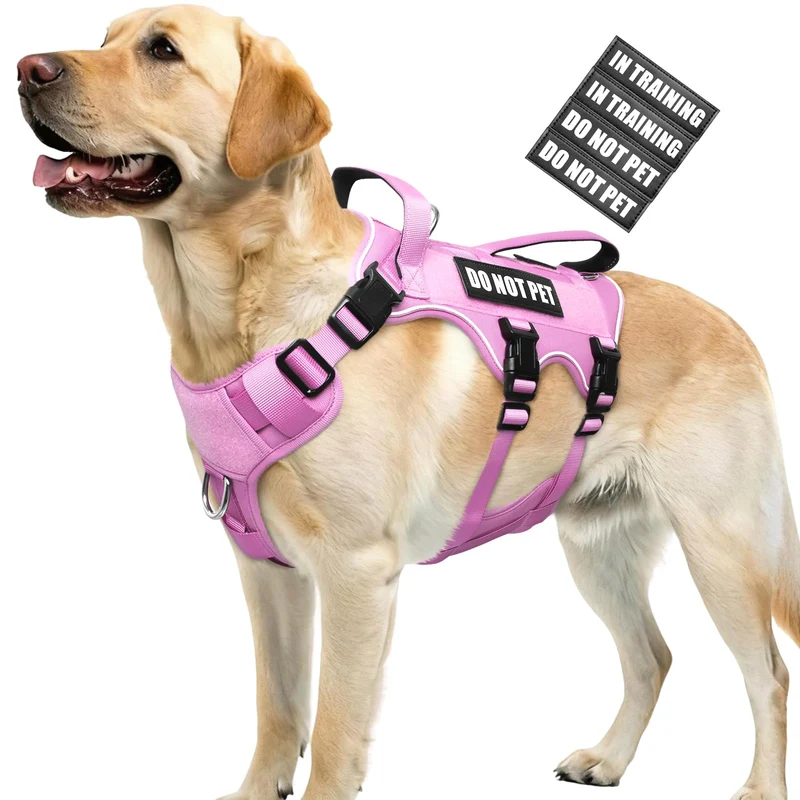 WINSEE Harnais Chien Anti‑Évasion avec Poignée Double — Harnais de Service Polyvalent